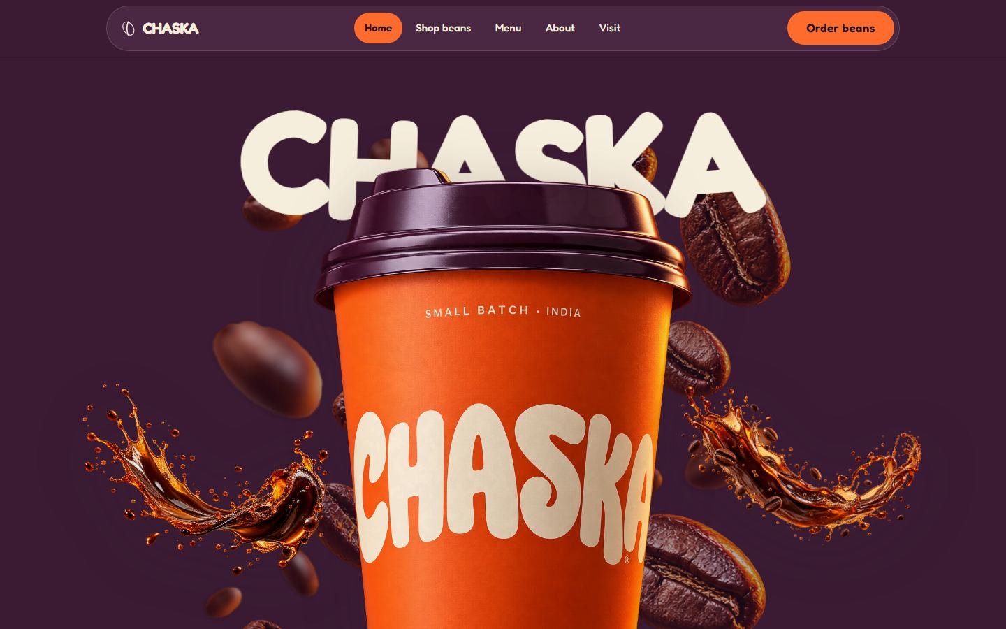 Chaska Coffee Roasters website, Cafe in Pune
