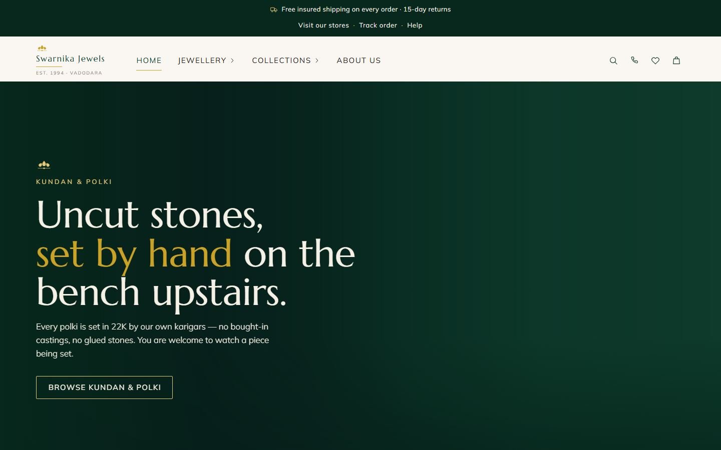 Swarnika Jewels, Jewellery website