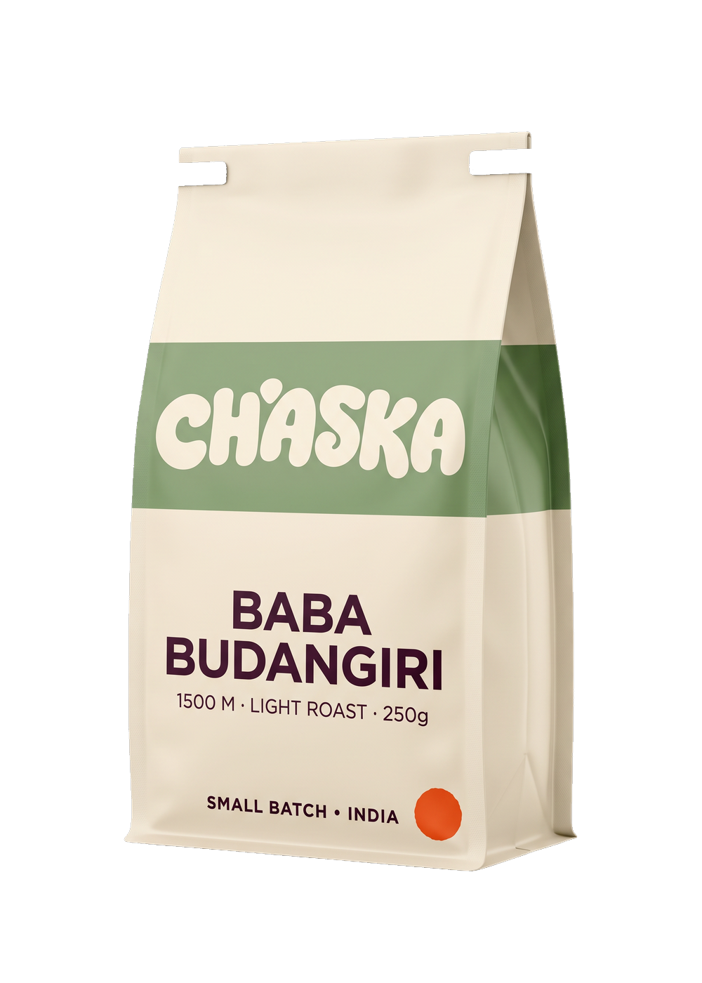 250 g bag of Chaska CH-02 Baba Budangiri coffee