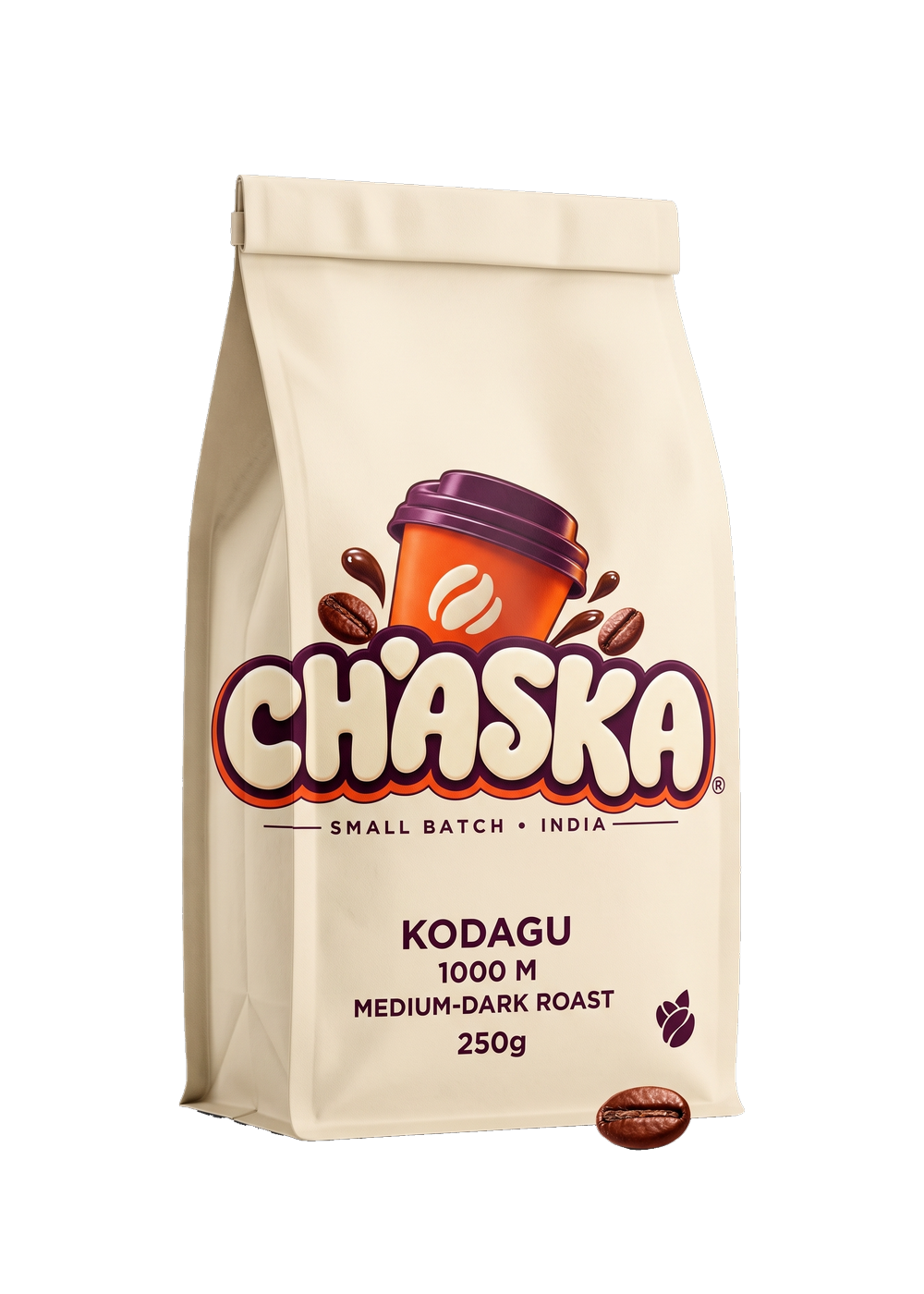 250 g bag of Chaska CH-03 Kodagu (Coorg) coffee