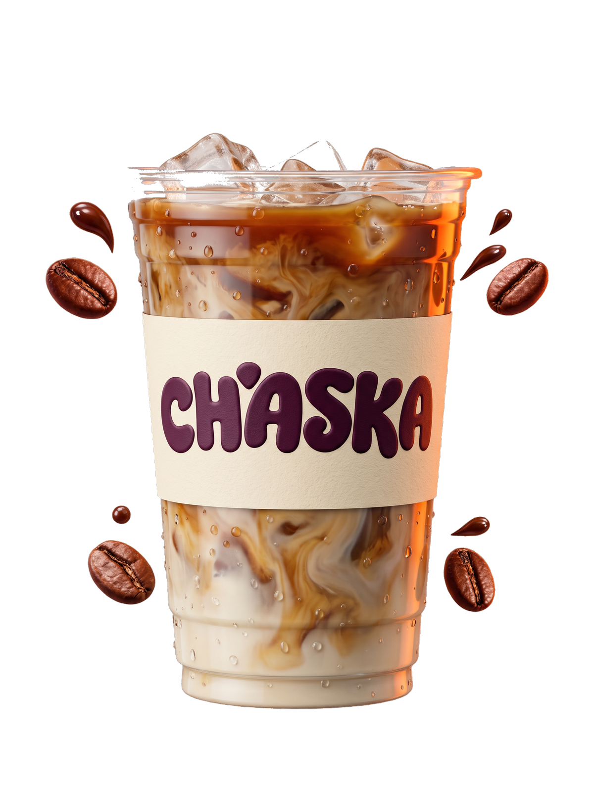 Chaska cold brew served over ice in a tall glass